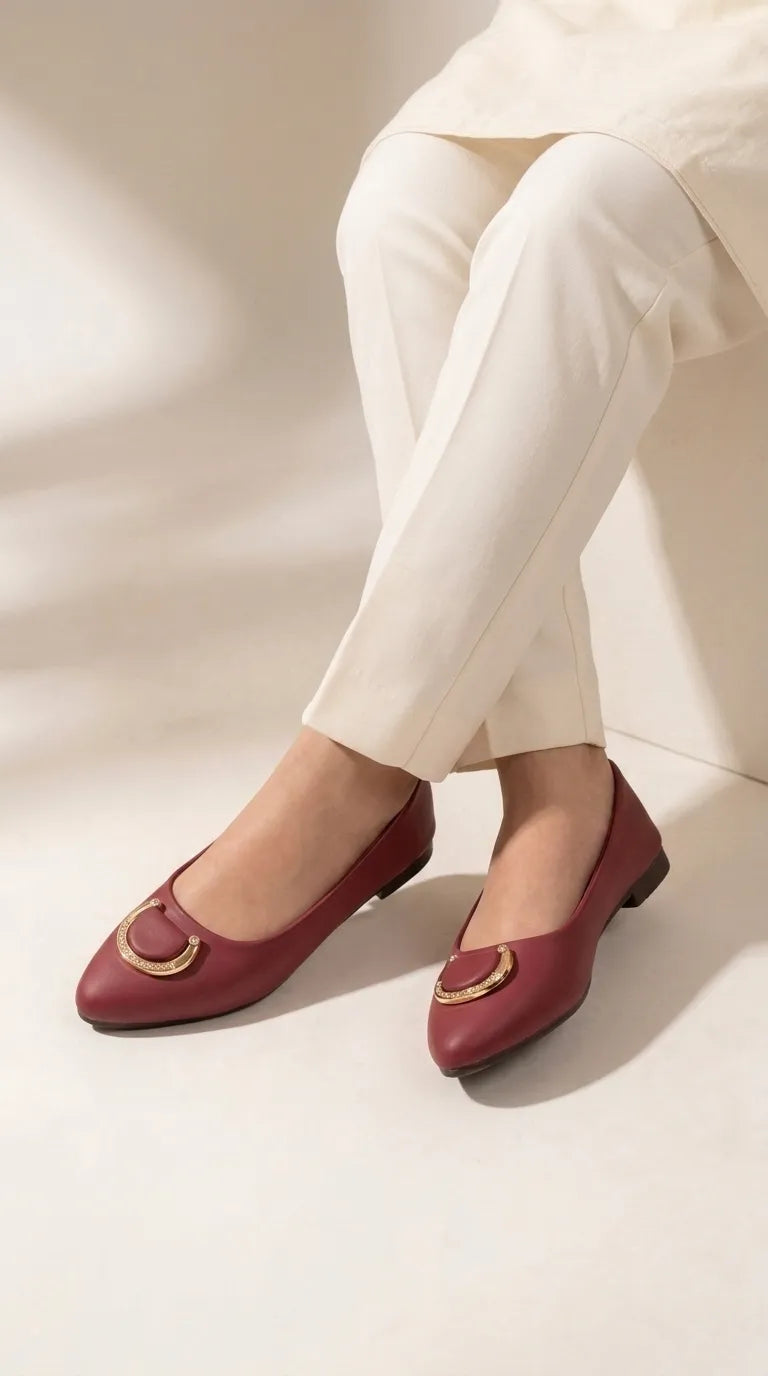 Girls Red Formal Pumps KD8663