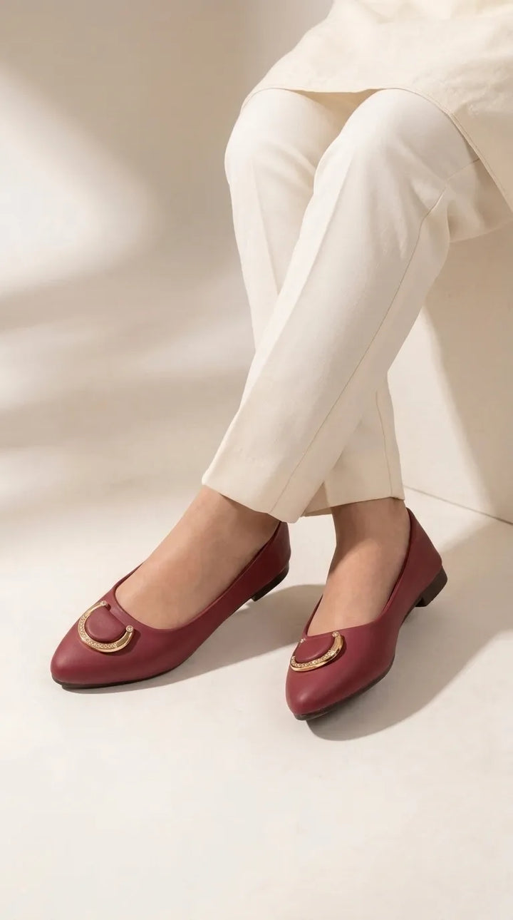 Girls Red Formal Pumps KD8663
