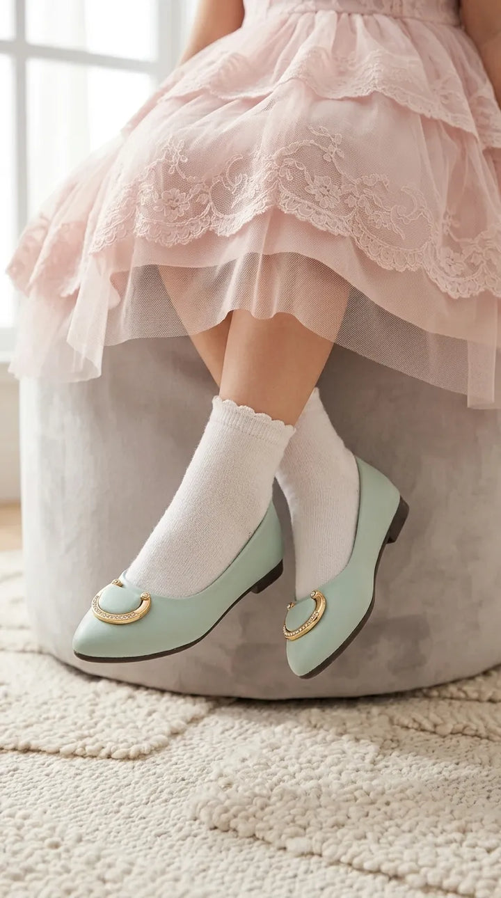 Girls PISTAGREEN Formal Pumps KD8663