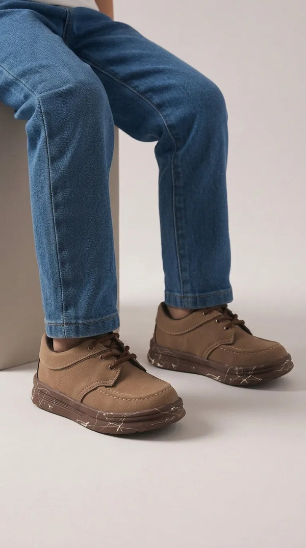 Boys Brown Casual Jogger KD8708