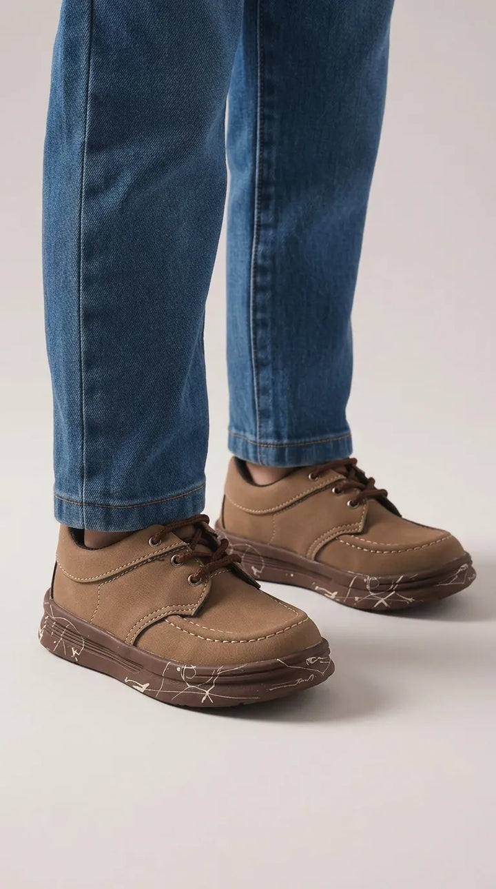 Boys Brown Casual Jogger KD8708