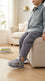 Boys Grey Casual Jogger KD8711