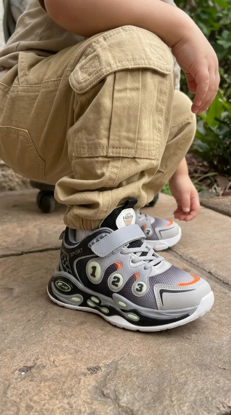 Boys Grey Casual Jogger KD8714