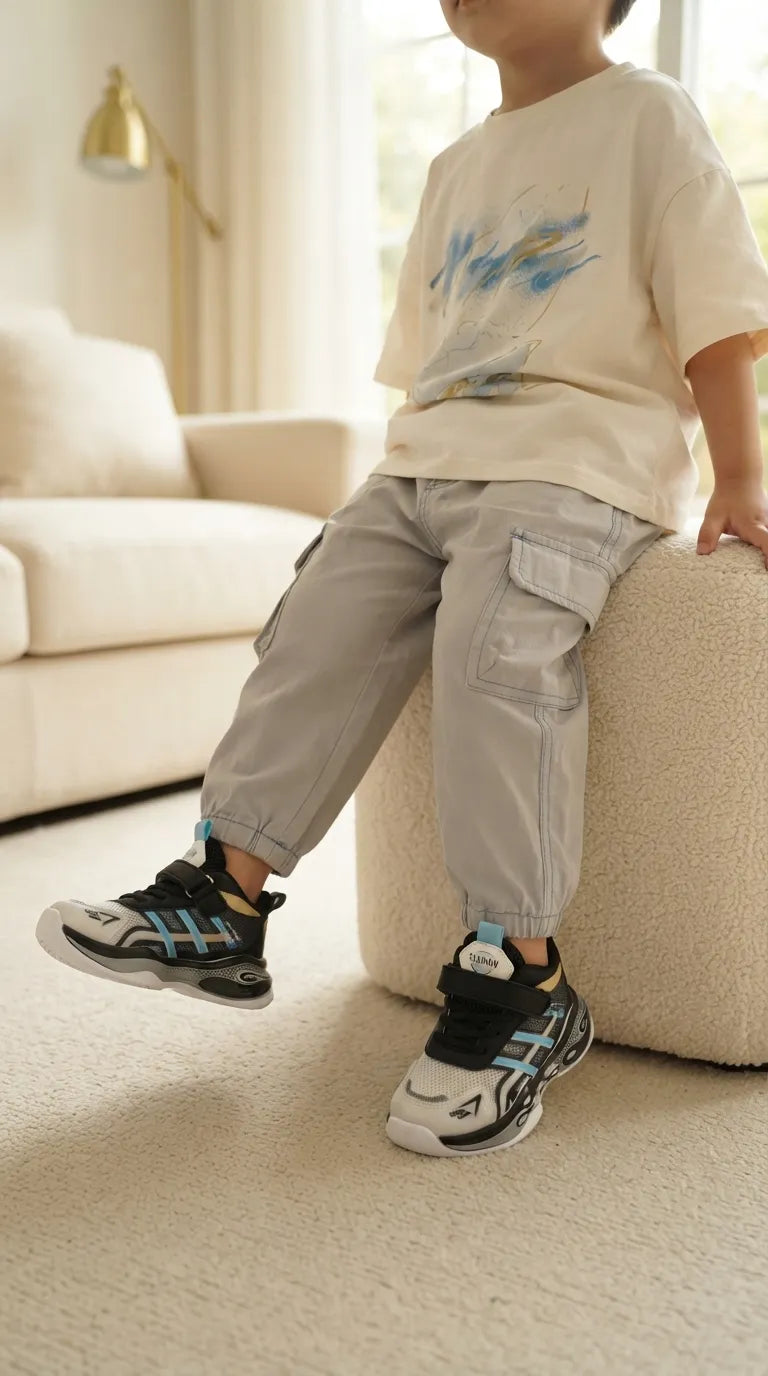 Boys Black Casual Jogger KD8717