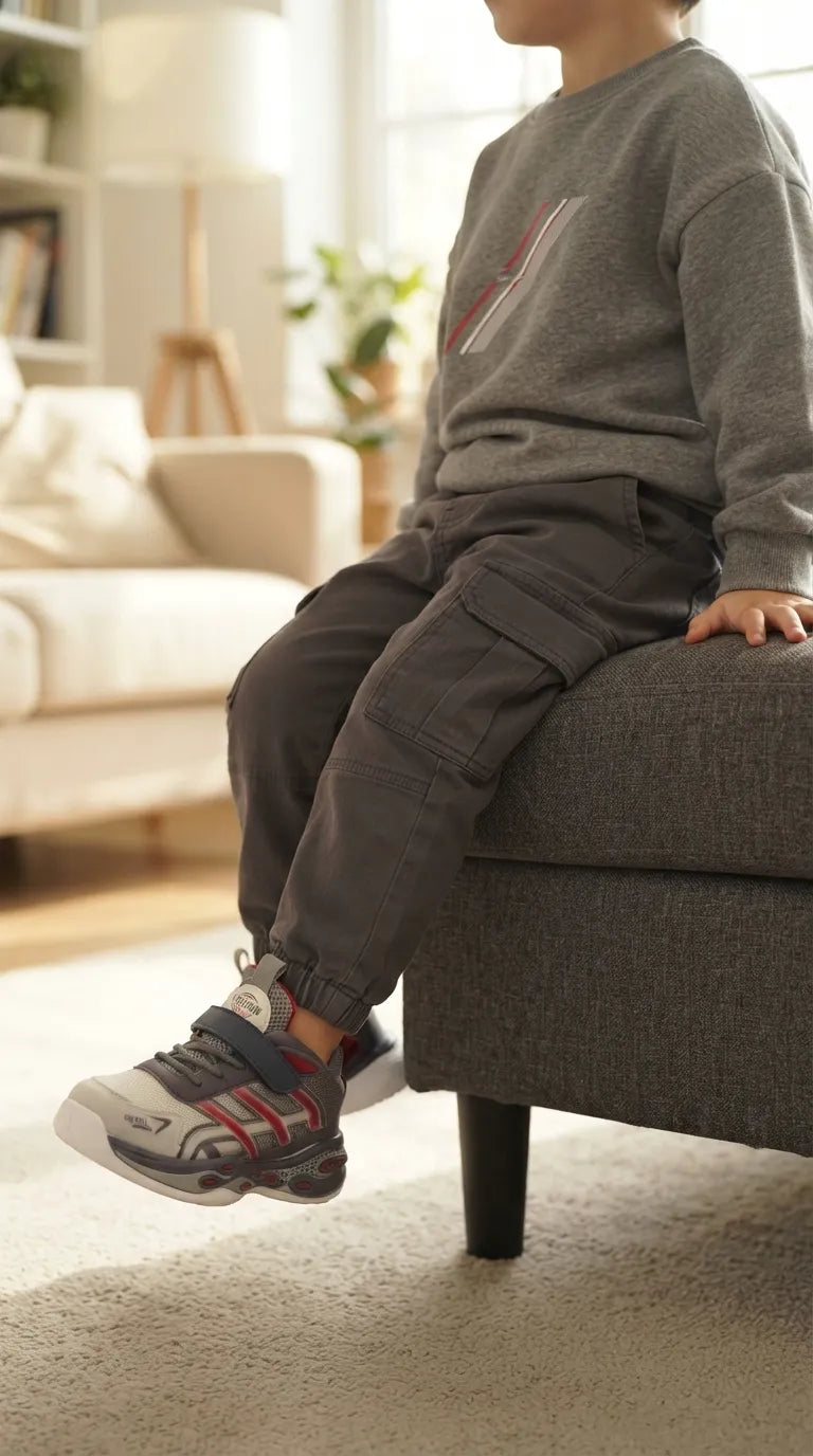 Boys Grey Casual Jogger KD8717