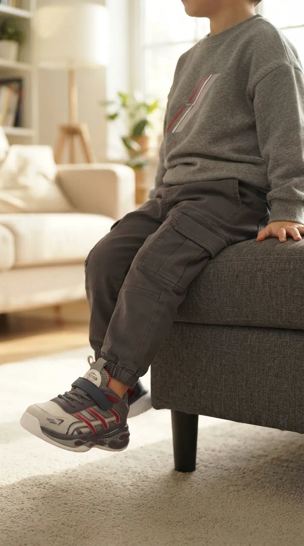 Boys Grey Casual Jogger KD8717
