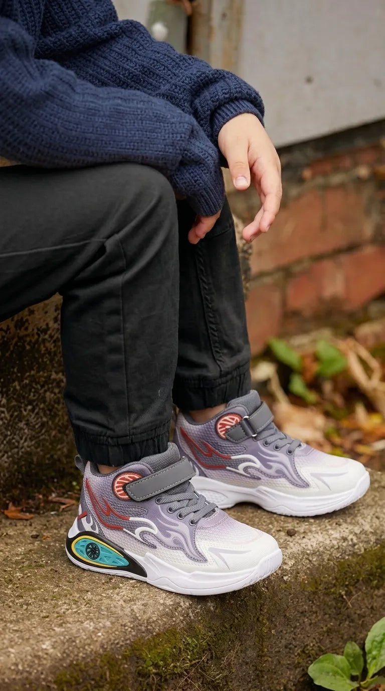 Boys Grey Casual Jogger KD8718