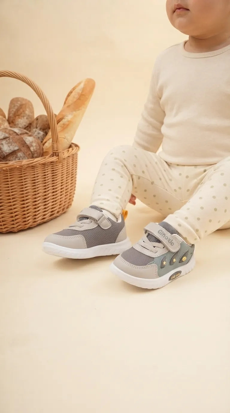 Babies Grey Casual Booties KD8720