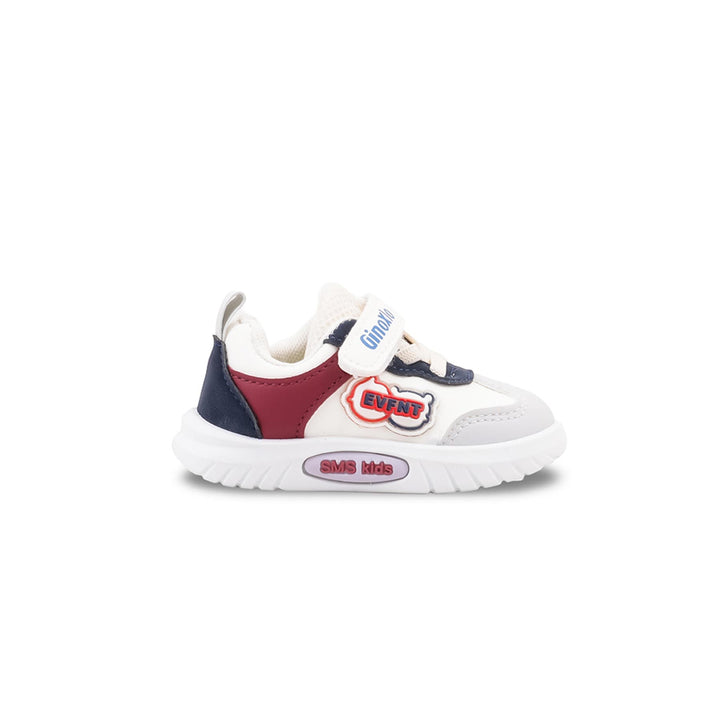 Boys White Casual Booties KD8723