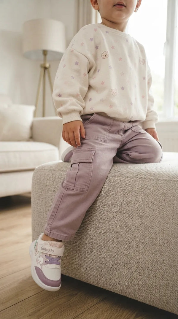 Boys Purple Casual Booties KD8729
