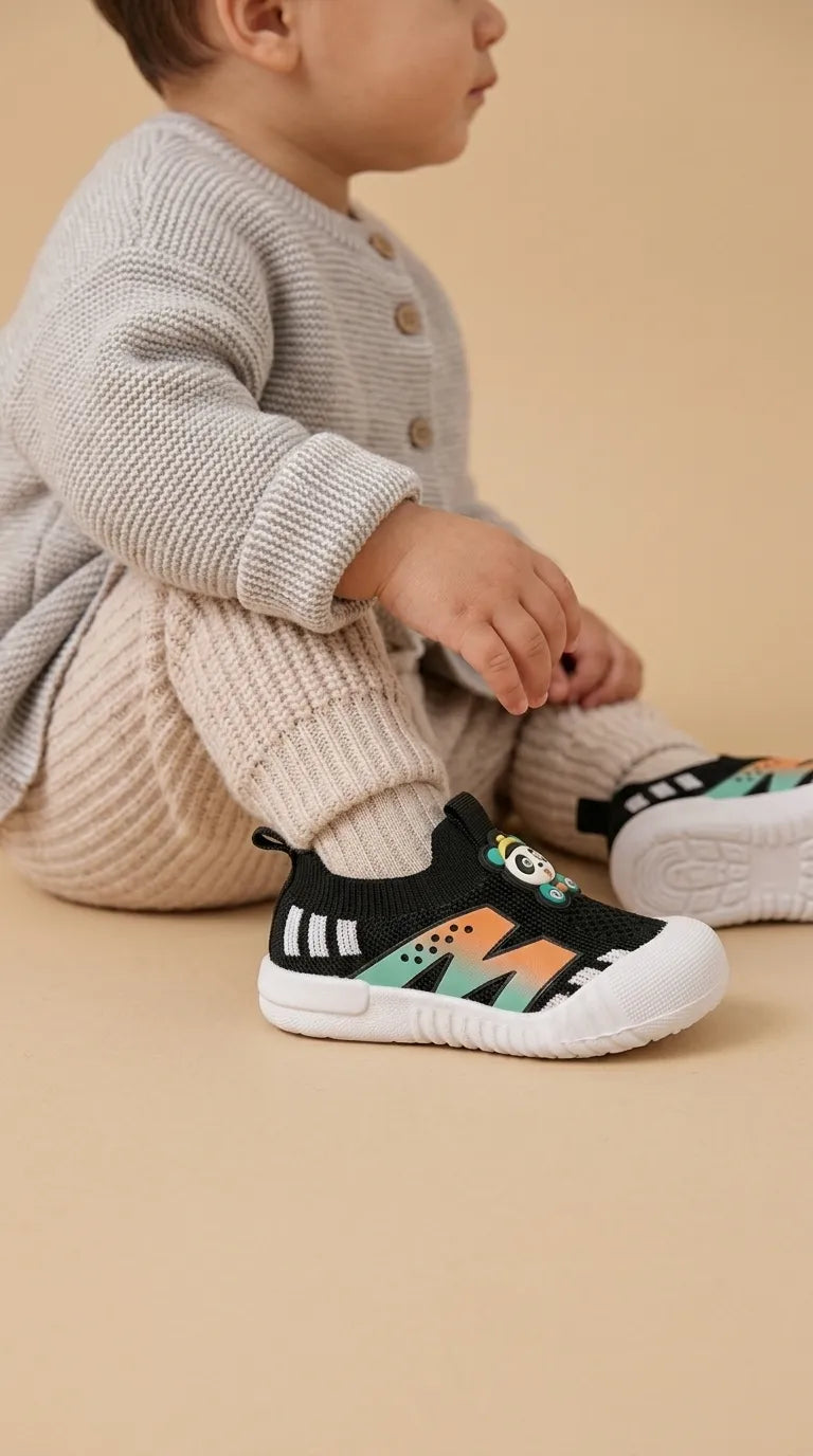 babies-black-casual-booties-kd8730