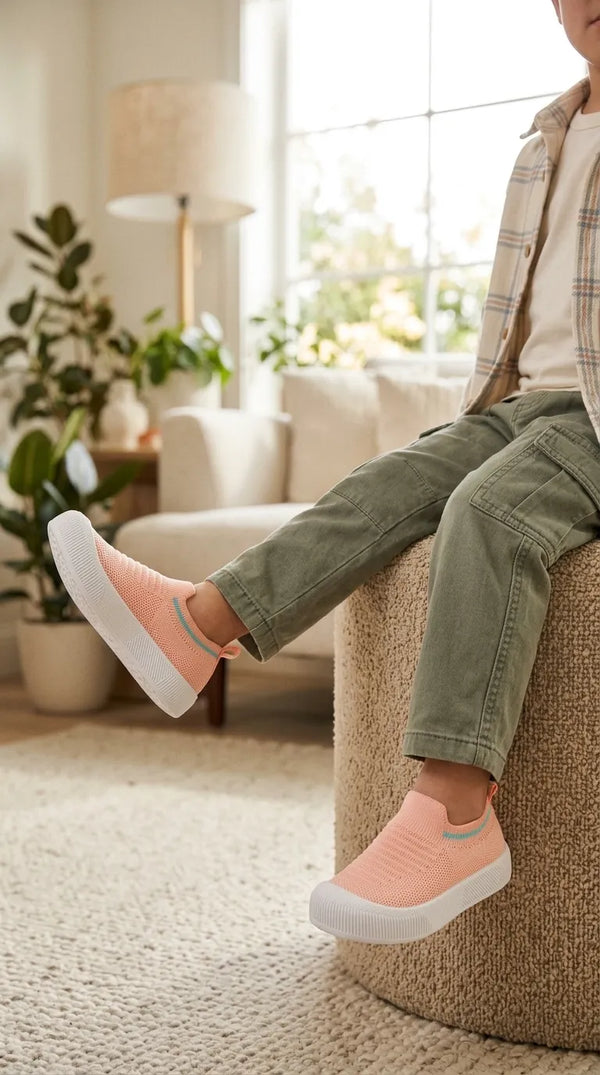 Boys Orange Casual Canvas KD8736