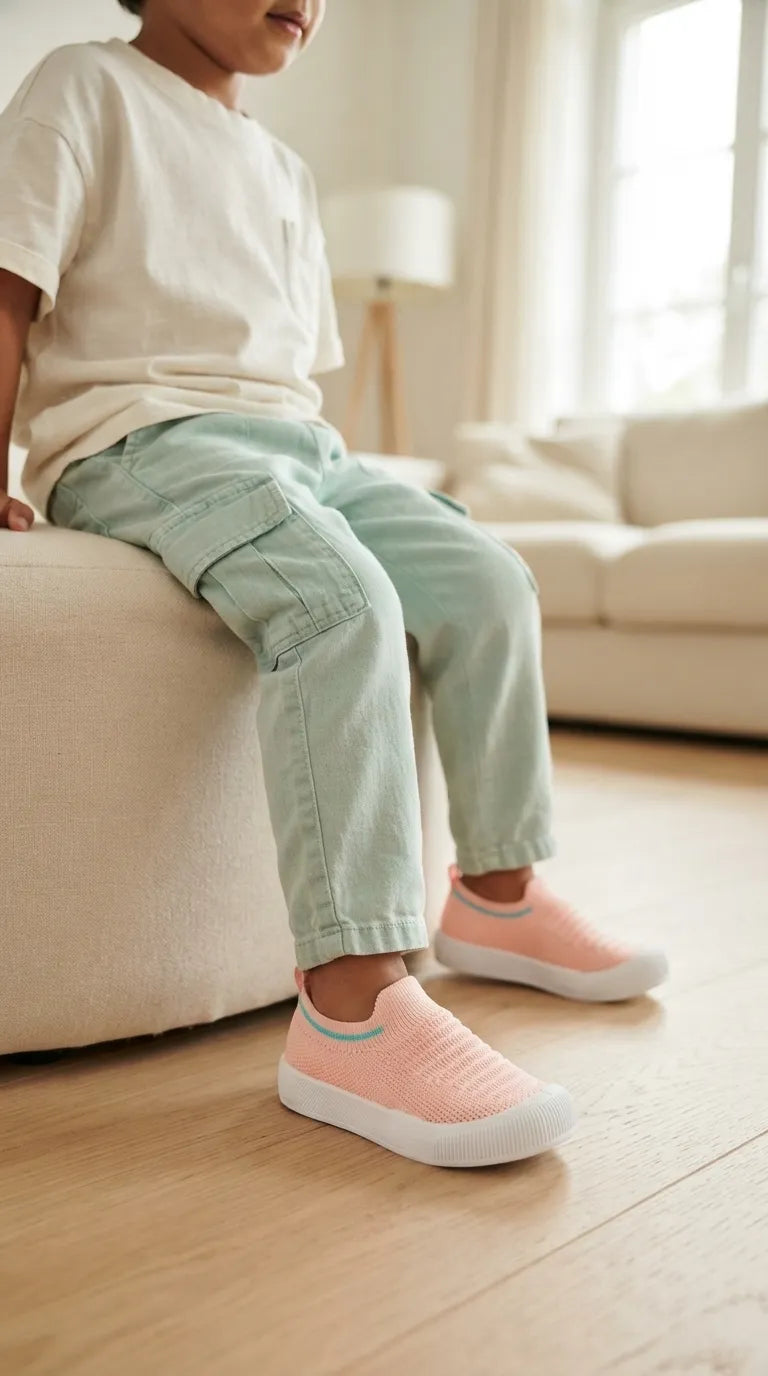Boys Orange Casual Canvas KD8736