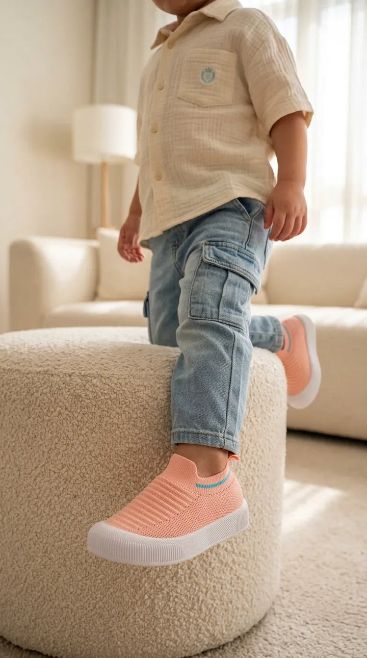 Boys Orange Casual Jogger KD8737