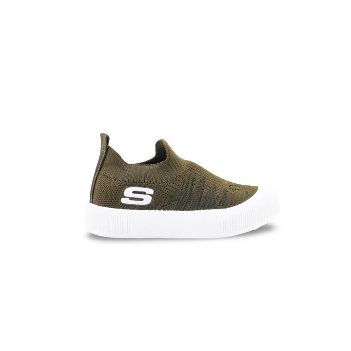 Boys Olive Casual Canvas KD8738