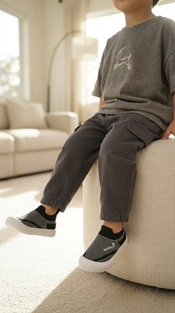 Boys Grey Casual Jogger KD8741