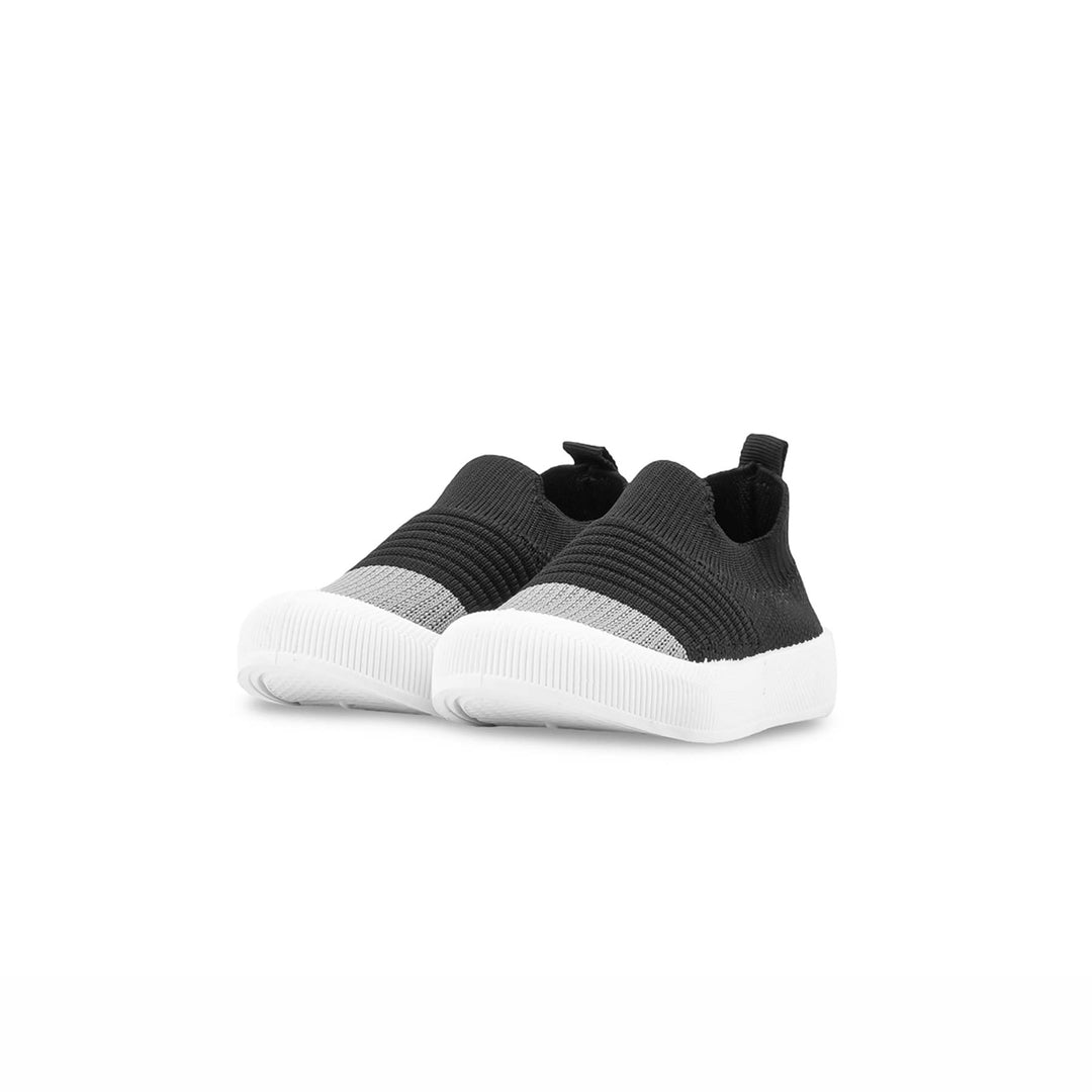 Girls Black Casual Canvas KD8742
