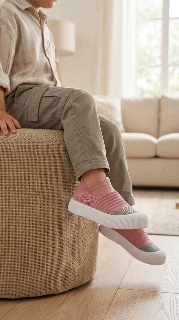 Girls Pink Casual Canvas KD8742