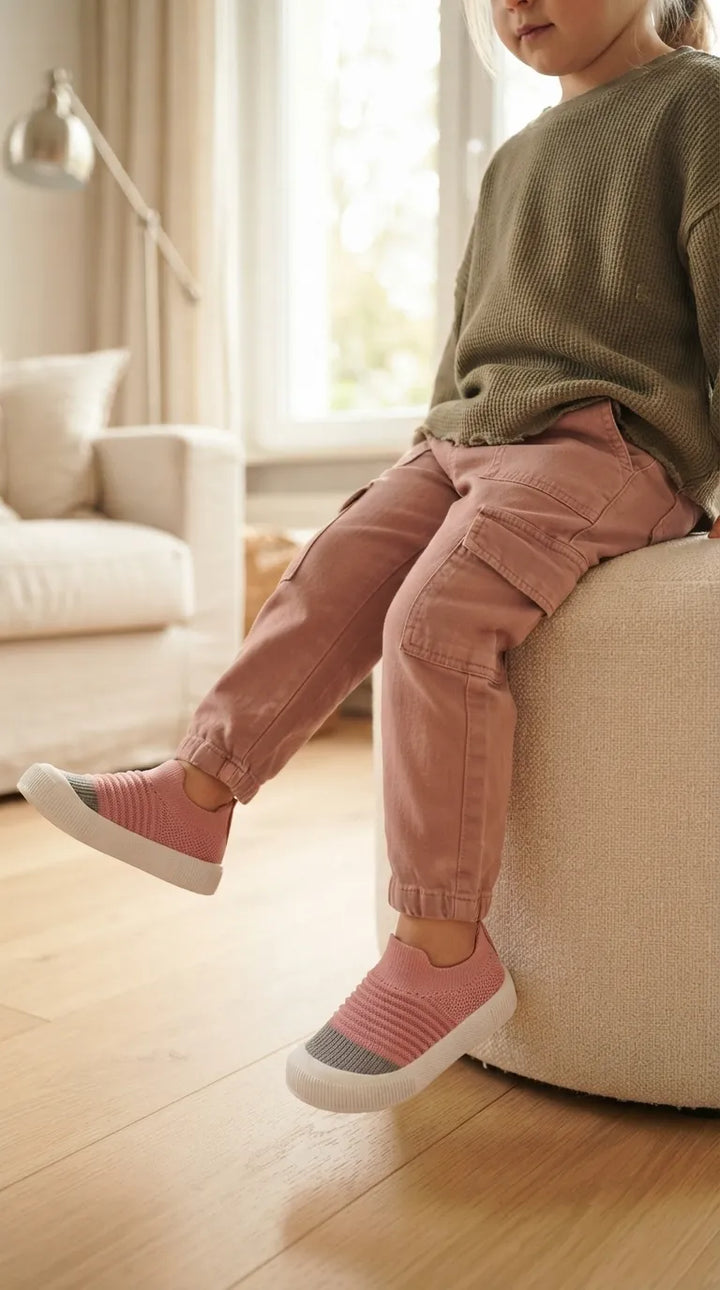 Girls Pink Casual Canvas KD8742