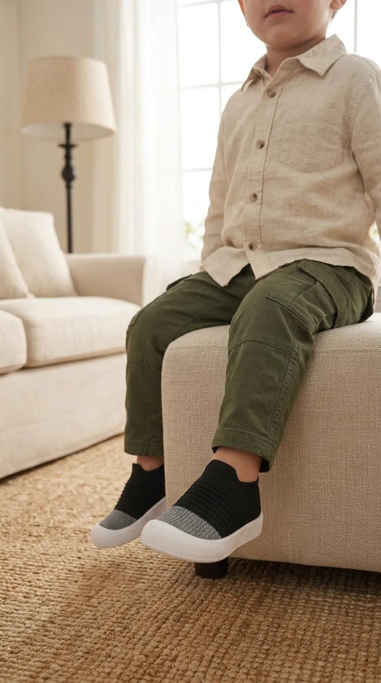 Girls Black Casual Canvas KD8743