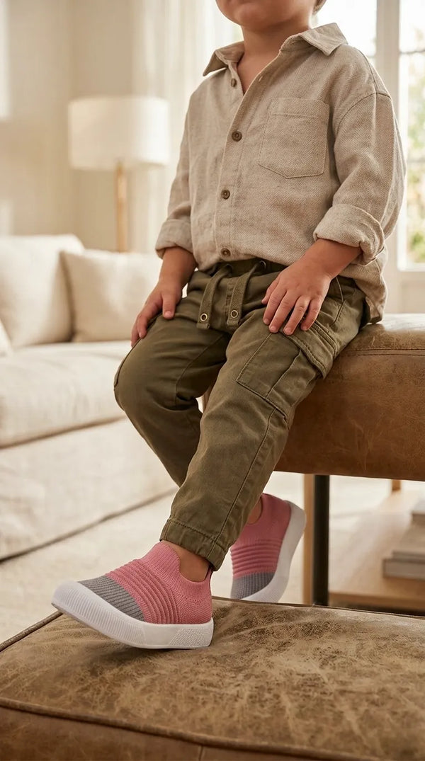 Girls Pink Casual Canvas KD8743