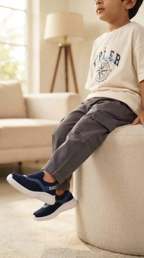 Boys Navy Casual Canvas KD8753