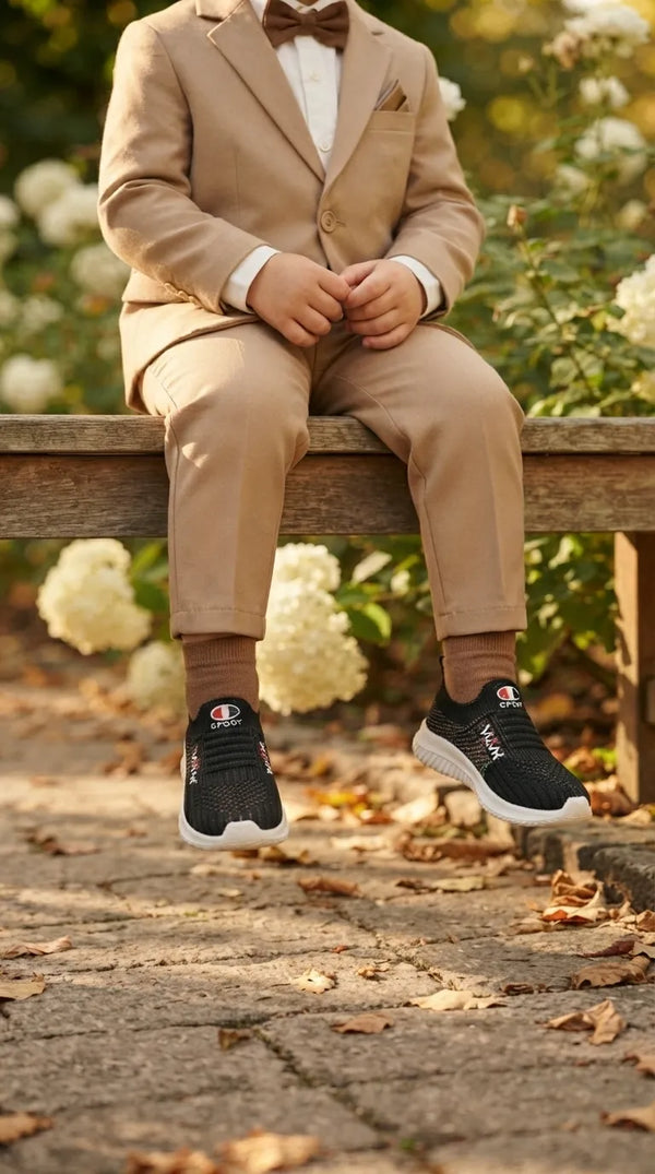 Boys Black Casual Canvas KD8756