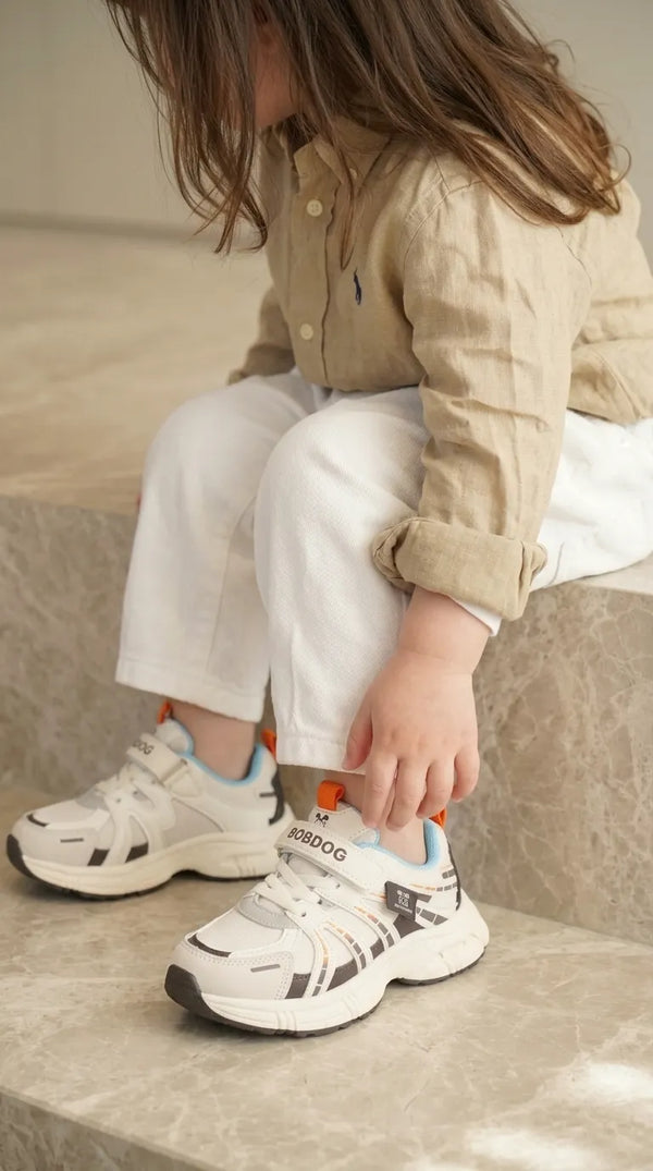 Girls White Casual Jogger KD8760