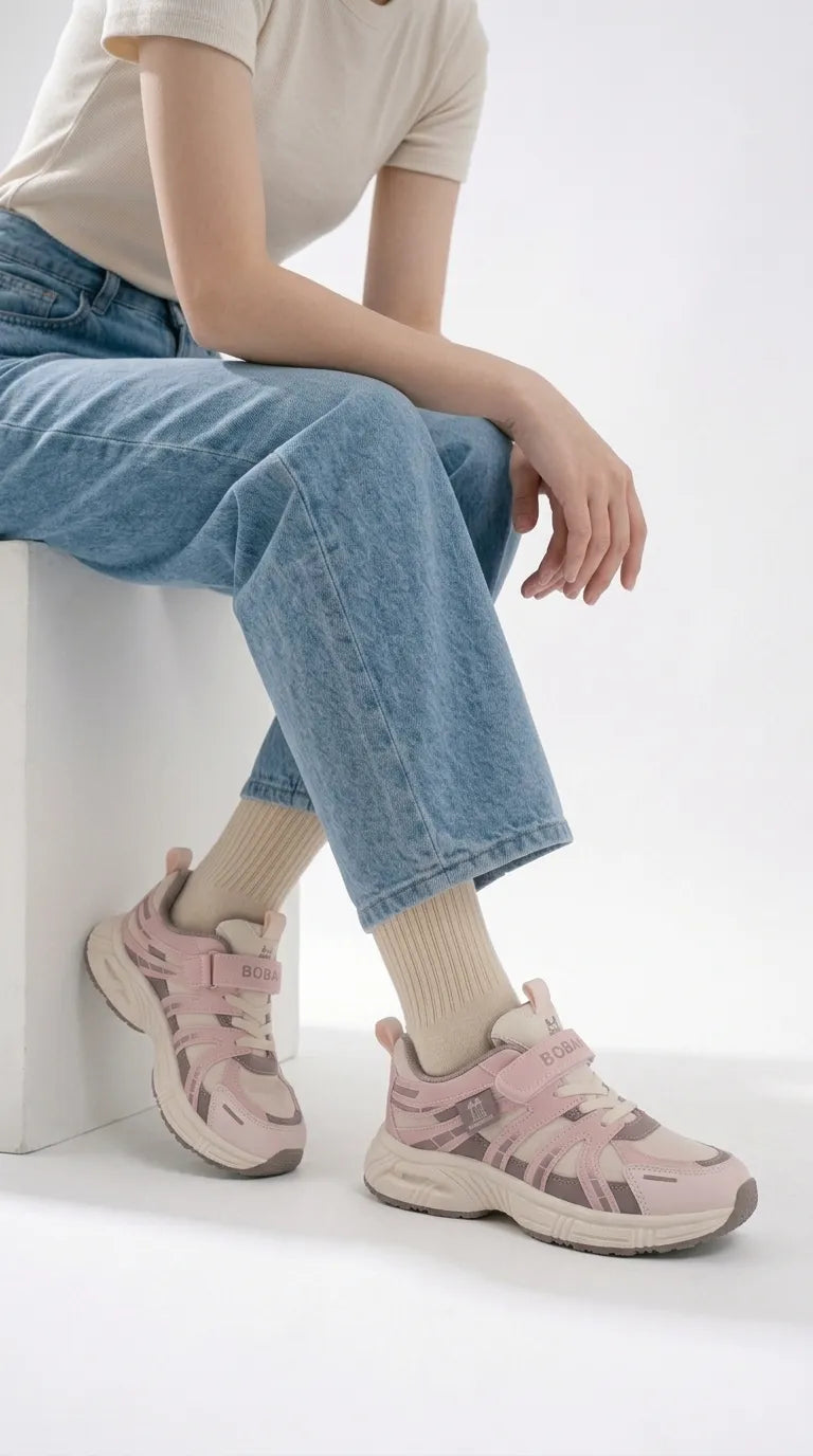Girls Pink Casual Jogger KD8760