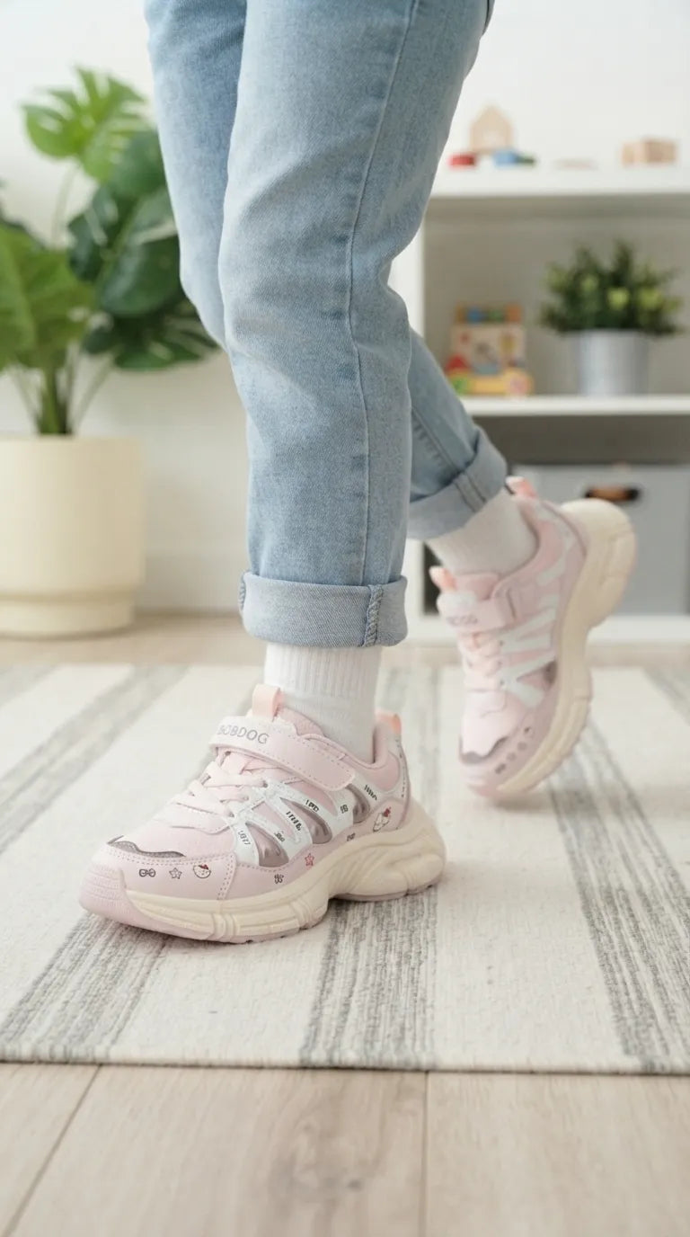 Girls Pink Casual Jogger KD8761