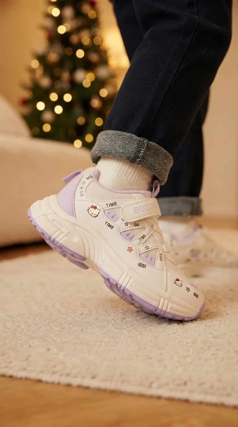 Girls Purple Casual Jogger KD8761