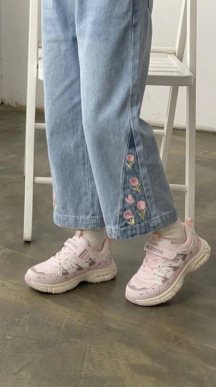 Girls Pink Casual Jogger KD8762