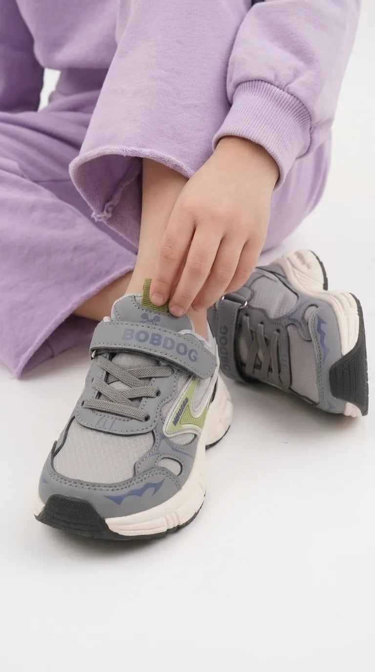 Girls Grey Casual Jogger KD8763