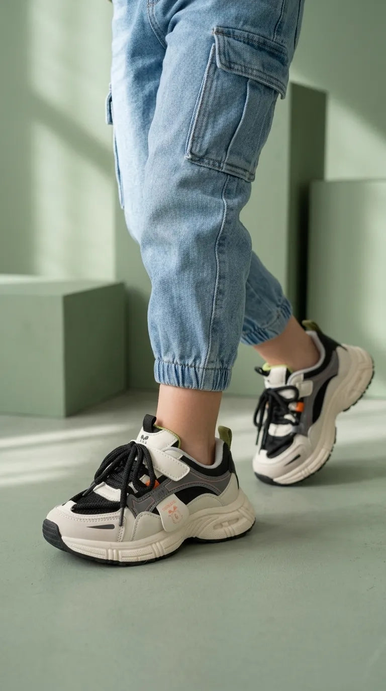 Boys Black Casual Jogger KD8766