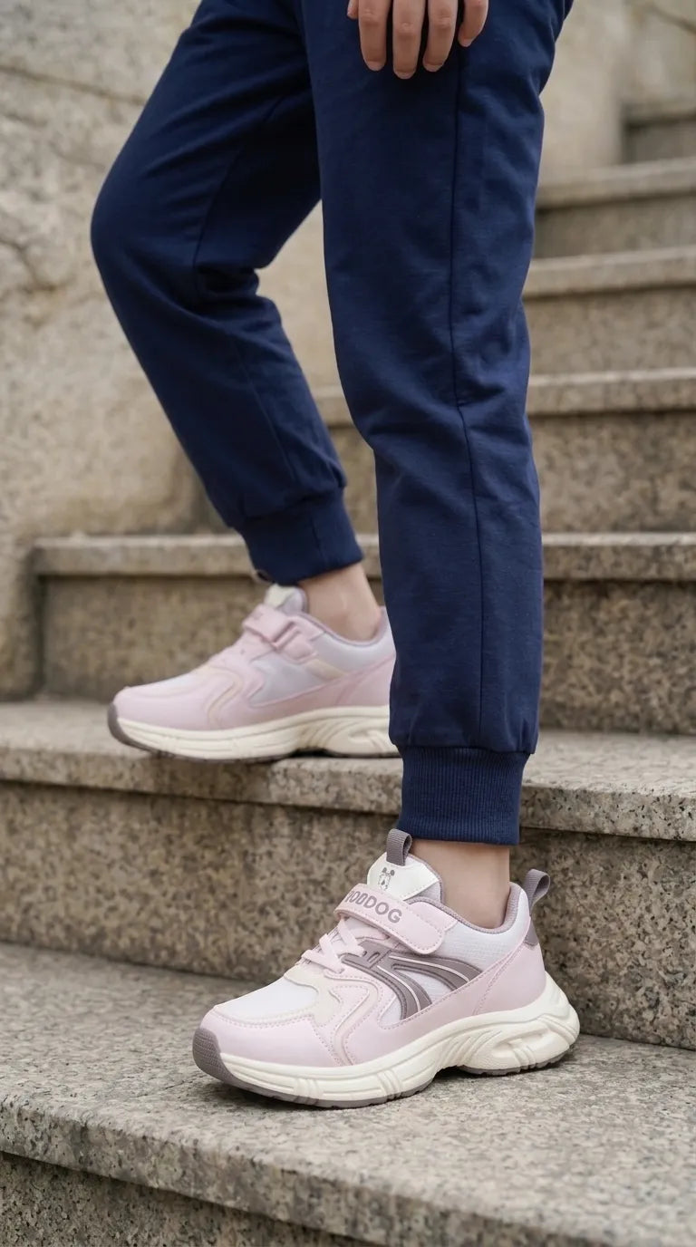Girls Pink Casual Jogger KD8768