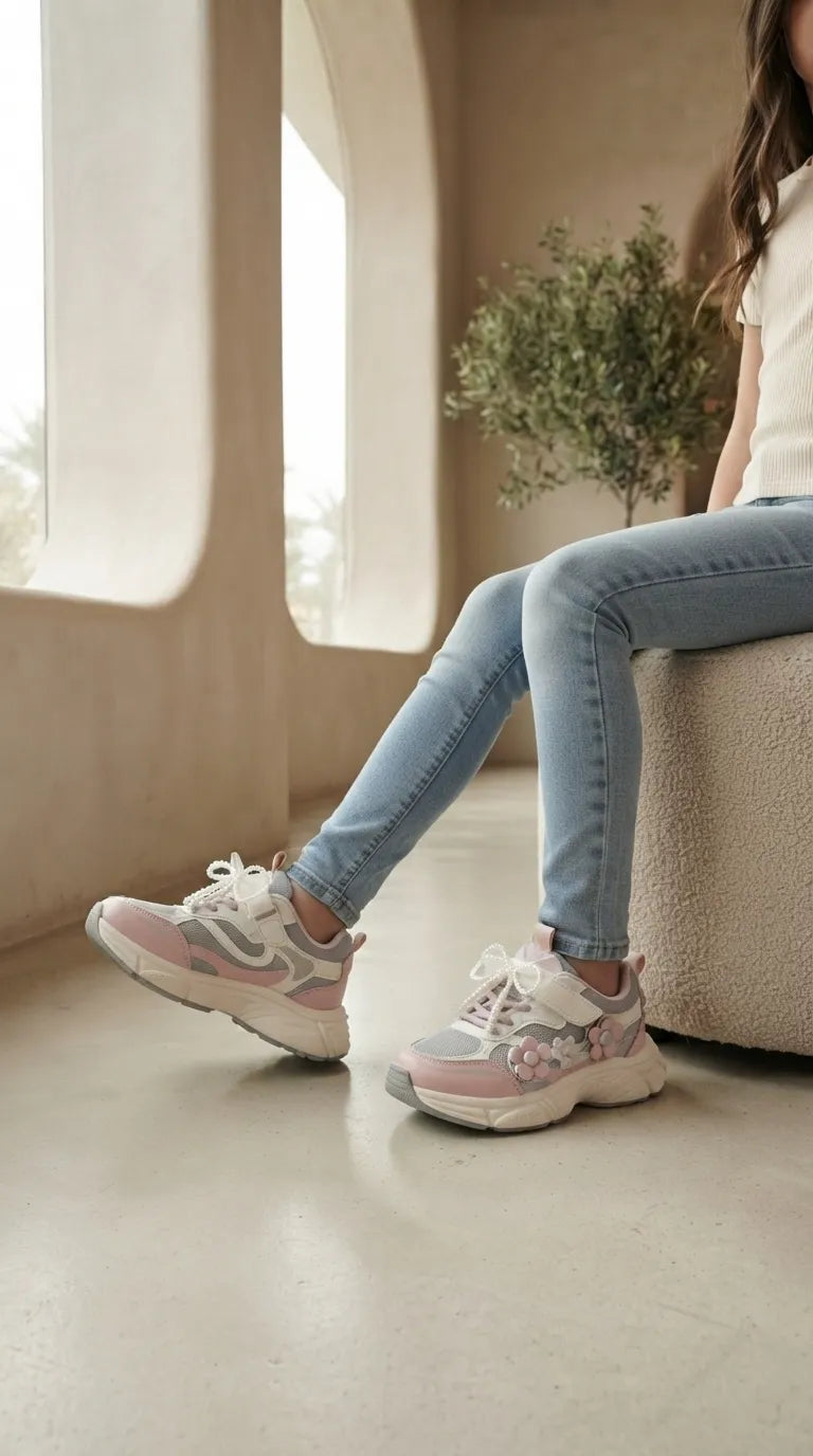Girls Pink Casual Jogger KD8771