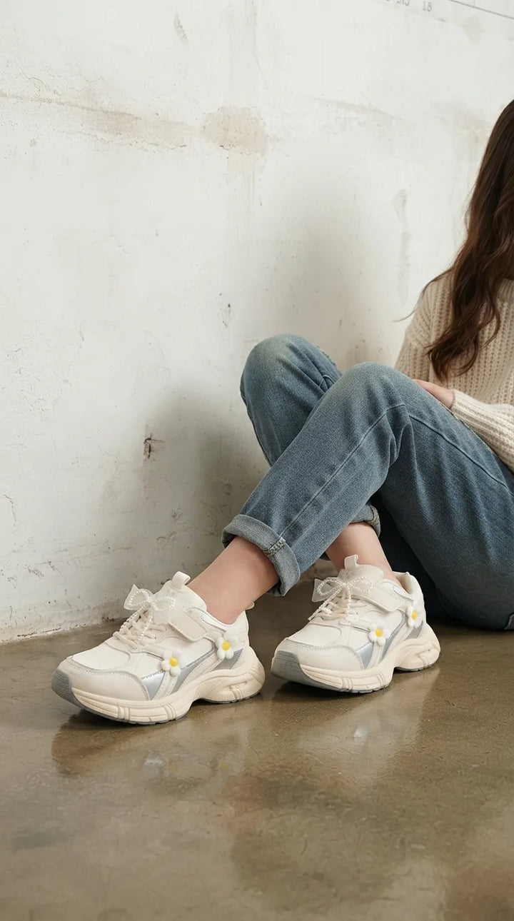 Girls White Casual Jogger KD8772