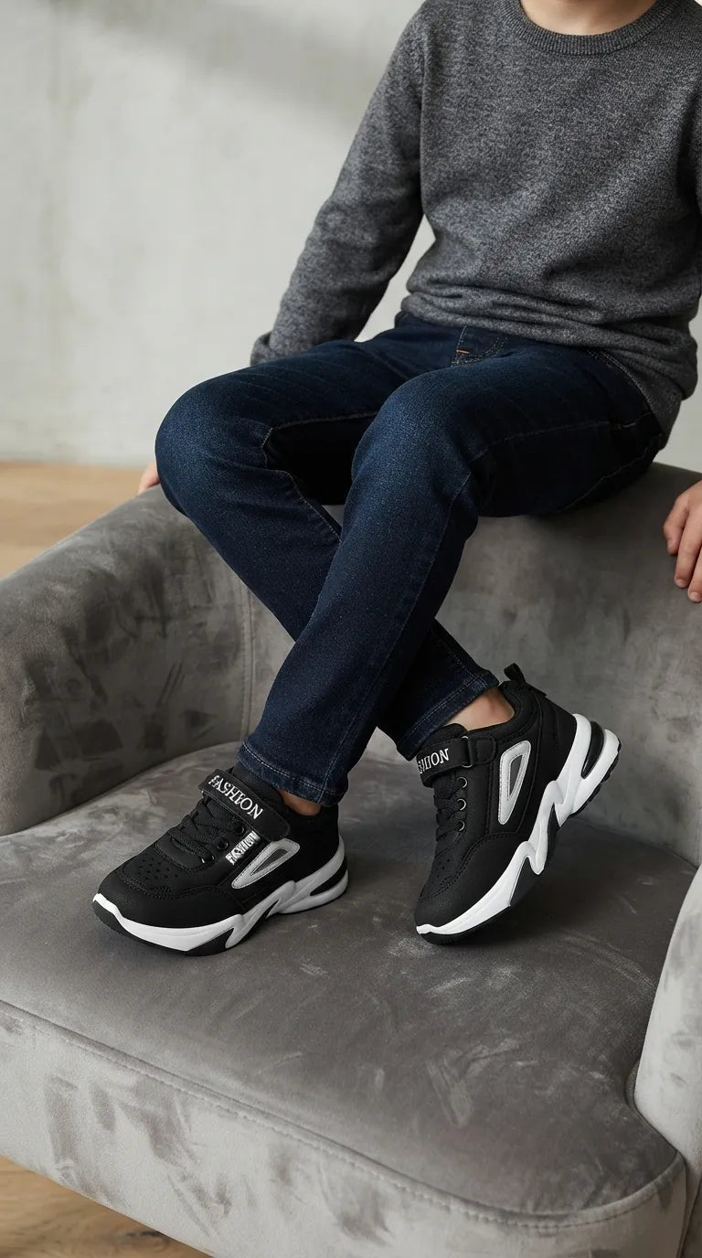 Boys Black Casual Jogger KD8773