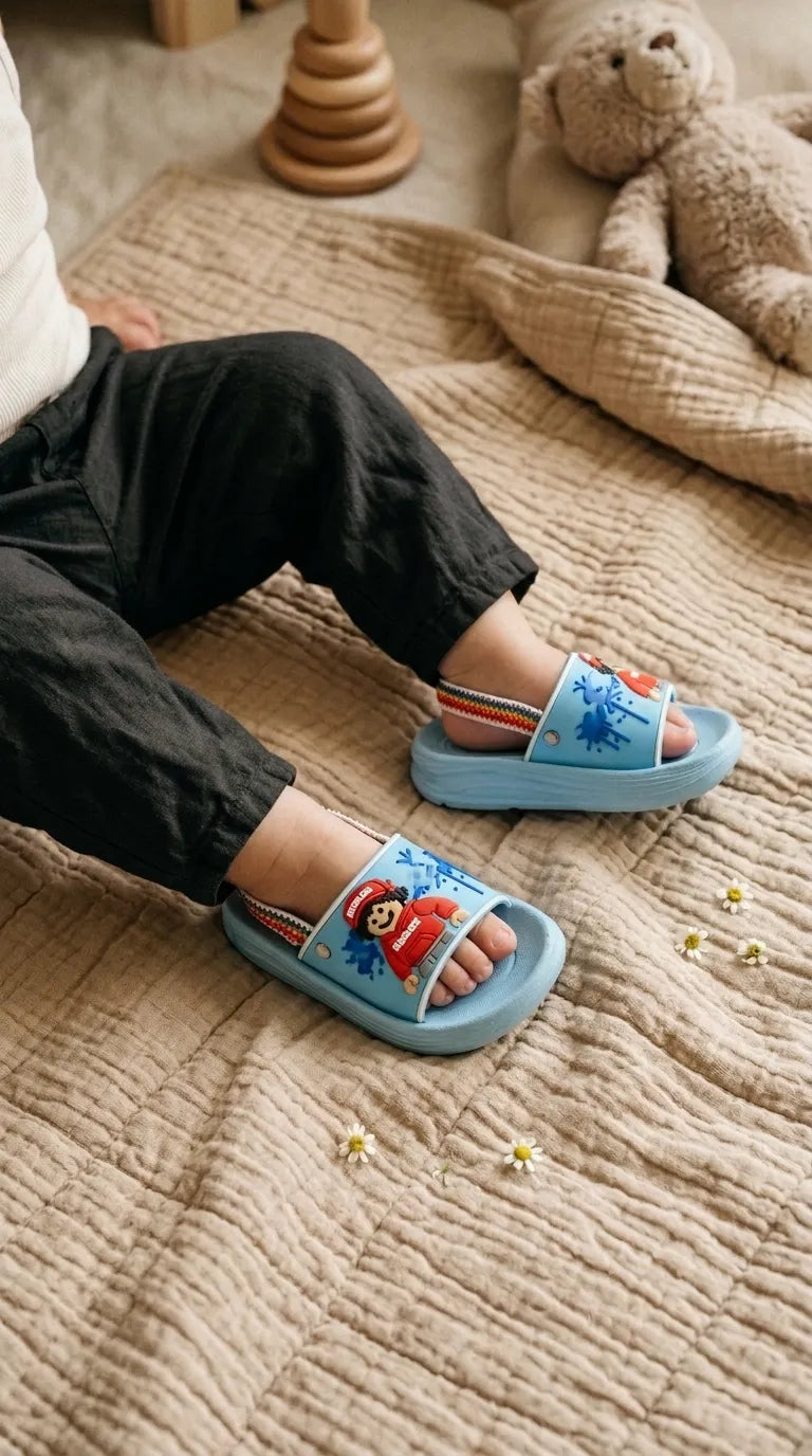Boys Teal Blue Casual Flip Flop KD8776