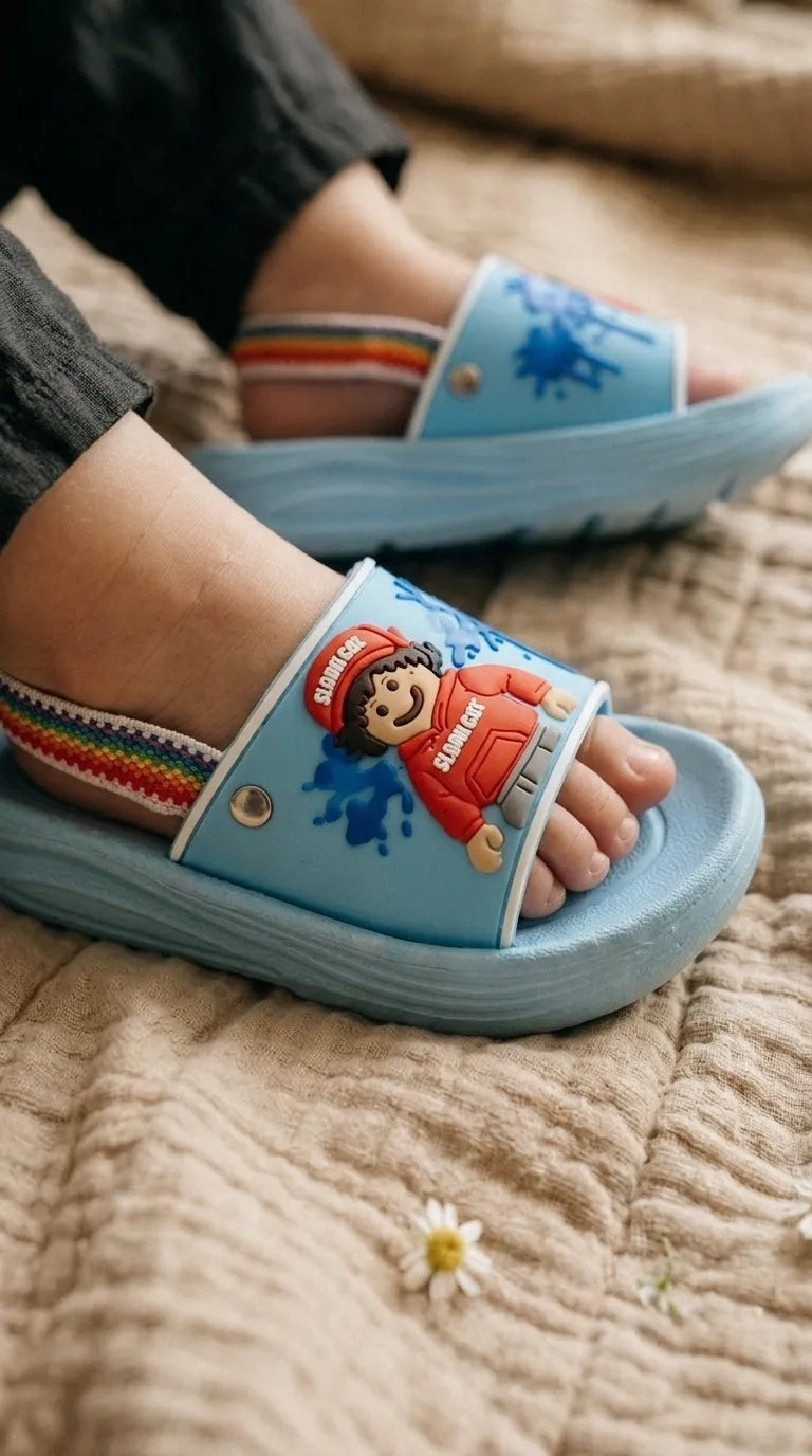 Boys Teal Blue Casual Flip Flop KD8776