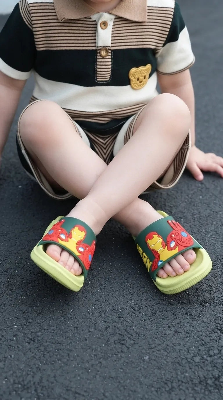 Boys Green Casual Flip Flop KD8795