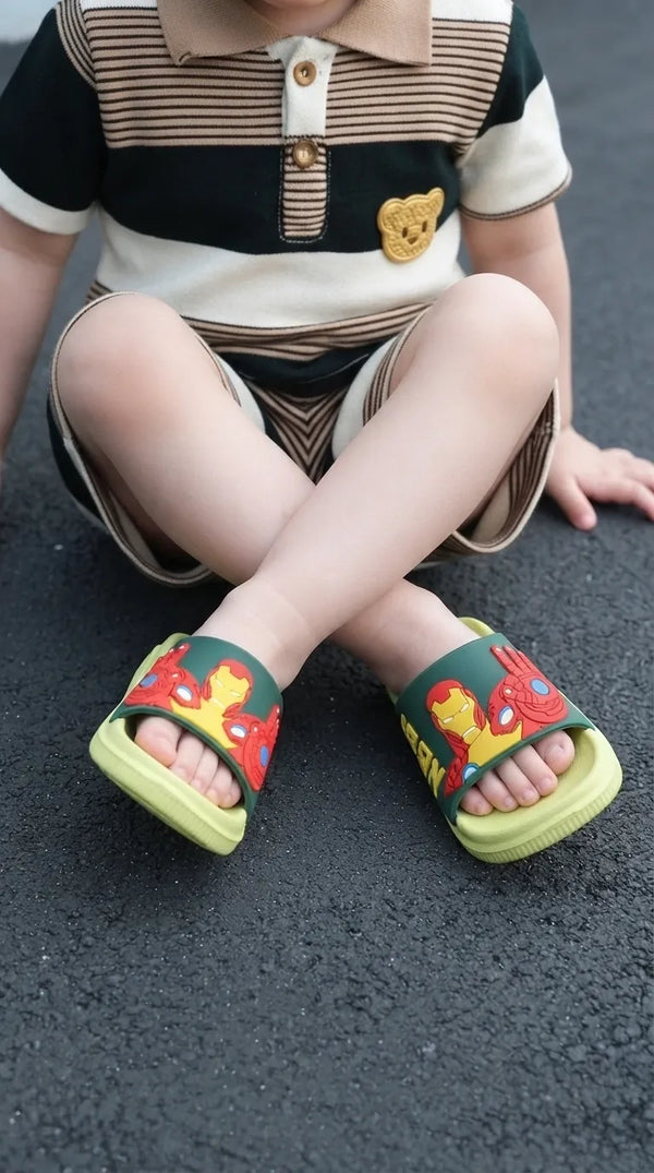 Boys Green Casual Flip Flop KD8795