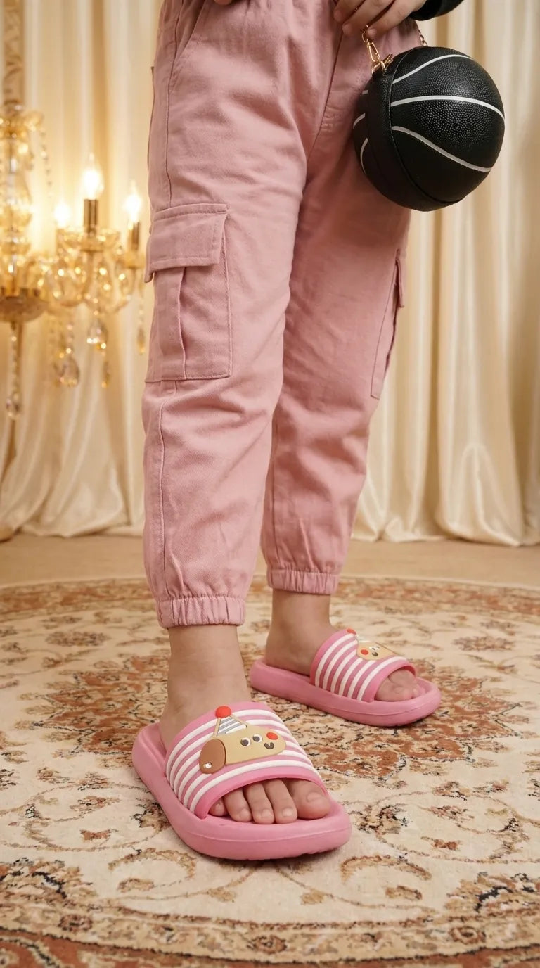 Girls Pink Casual Flip Flop KD8796
