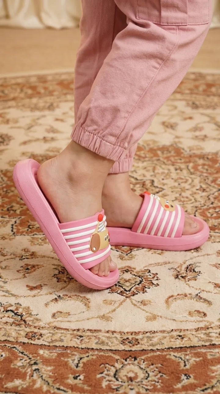 Girls Pink Casual Flip Flop KD8796