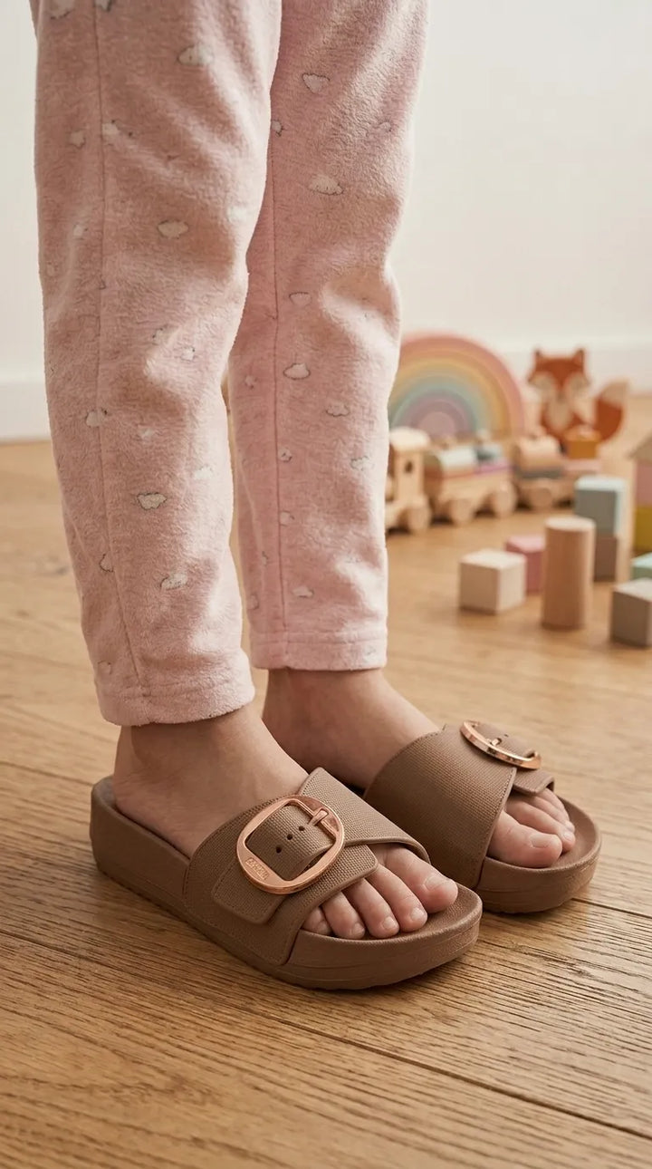 Girls Brown Casual Flip Flop KD8857