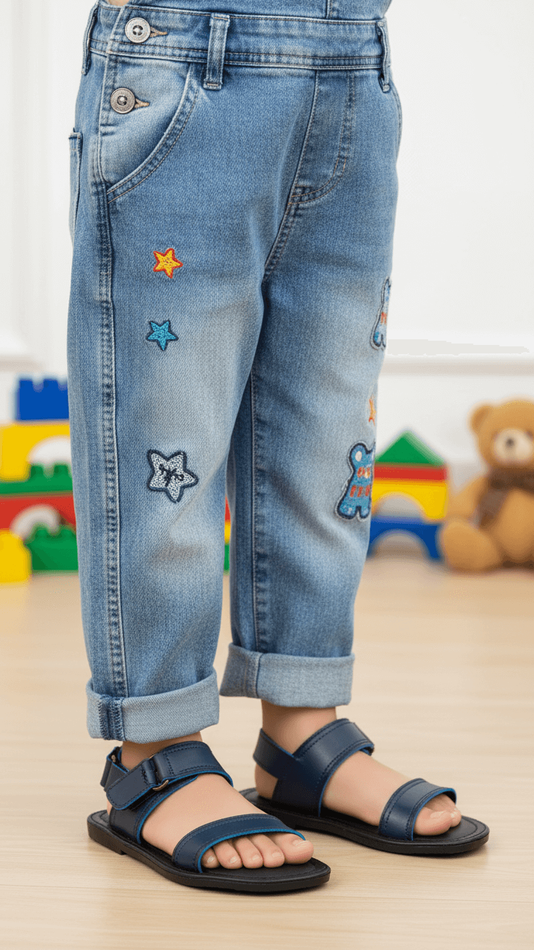 Boys Navy Formal Sandal KD9475