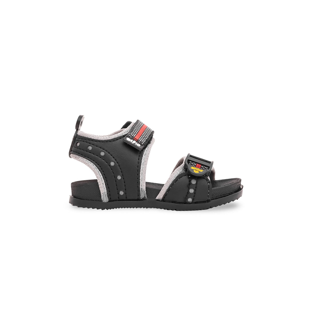 Boys Black Casual Sandal KD9511