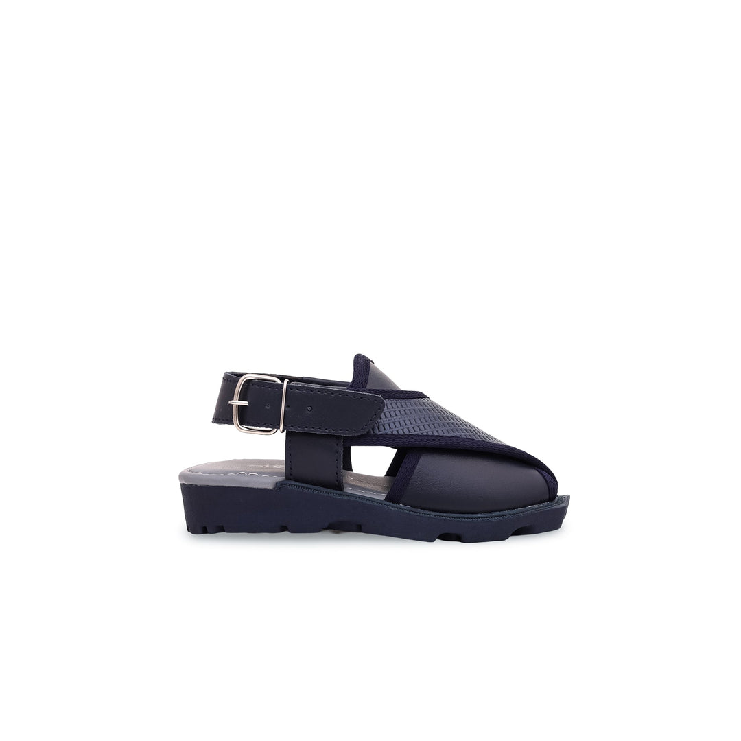 Boys Navy Peshawari Chappal KD9565