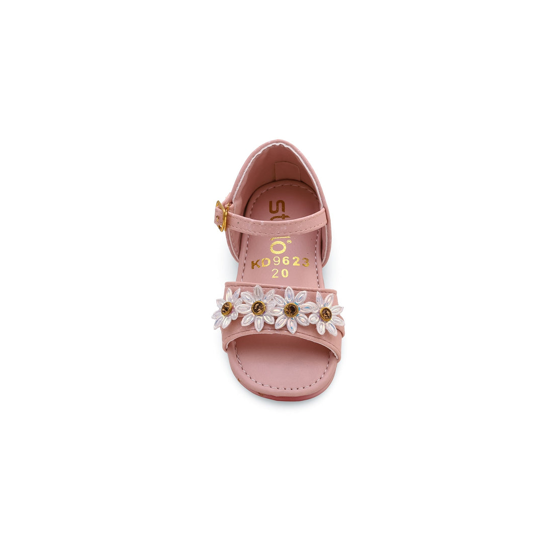 Girls Pink Formal Sandal KD9623