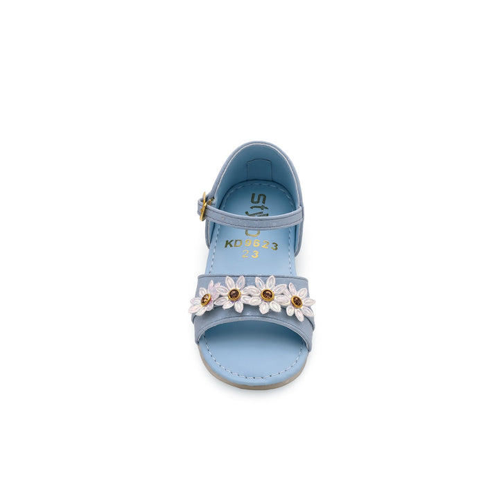 Girls Sky Blue Formal Sandal KD9623